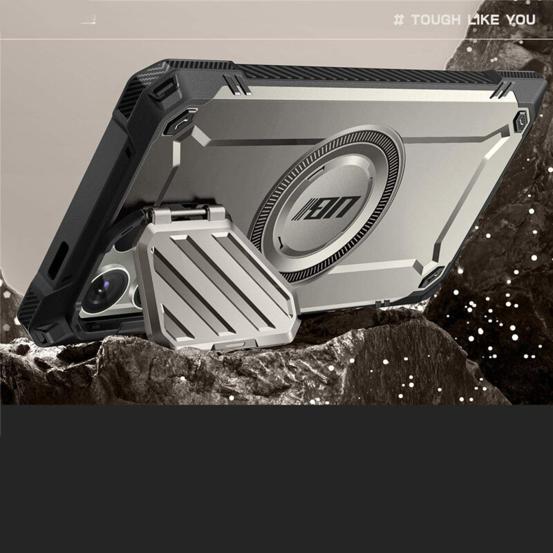 Husa Samsung Galaxy S24 Ultra Supcase Unicorn Beetle XT MagSafe, gri