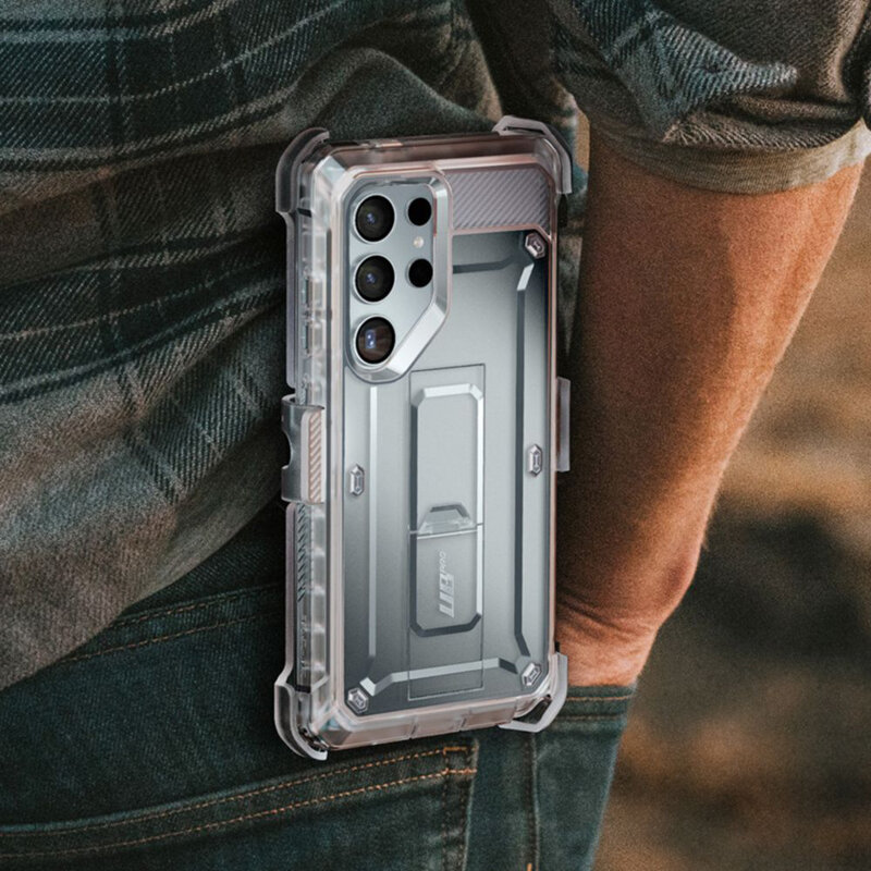 Husa Samsung Galaxy S24 Ultra Supcase Unicorn Beetle Pro, transparenta