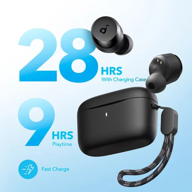 Casti Bluetooth true wireless in-ear, IPX5 Anker A25i, negru