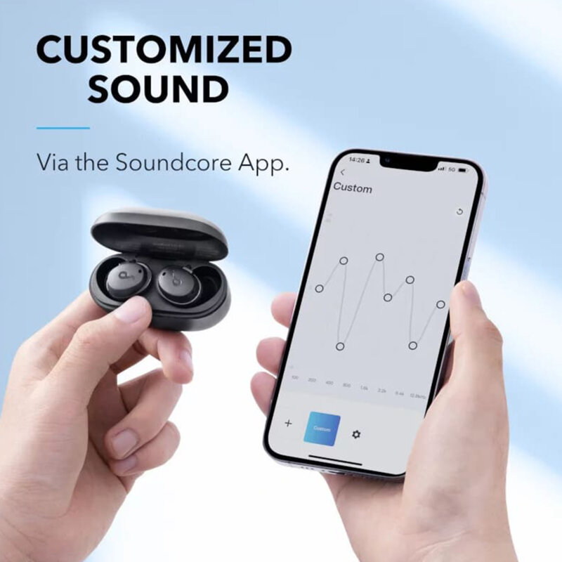 Casti Bluetooth 5.2, Active Noise Cancelling Anker Life Dot 3i II