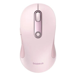 Mouse wireless Bluetooth pentru laptop Baseus F02, 2.4G, roz
