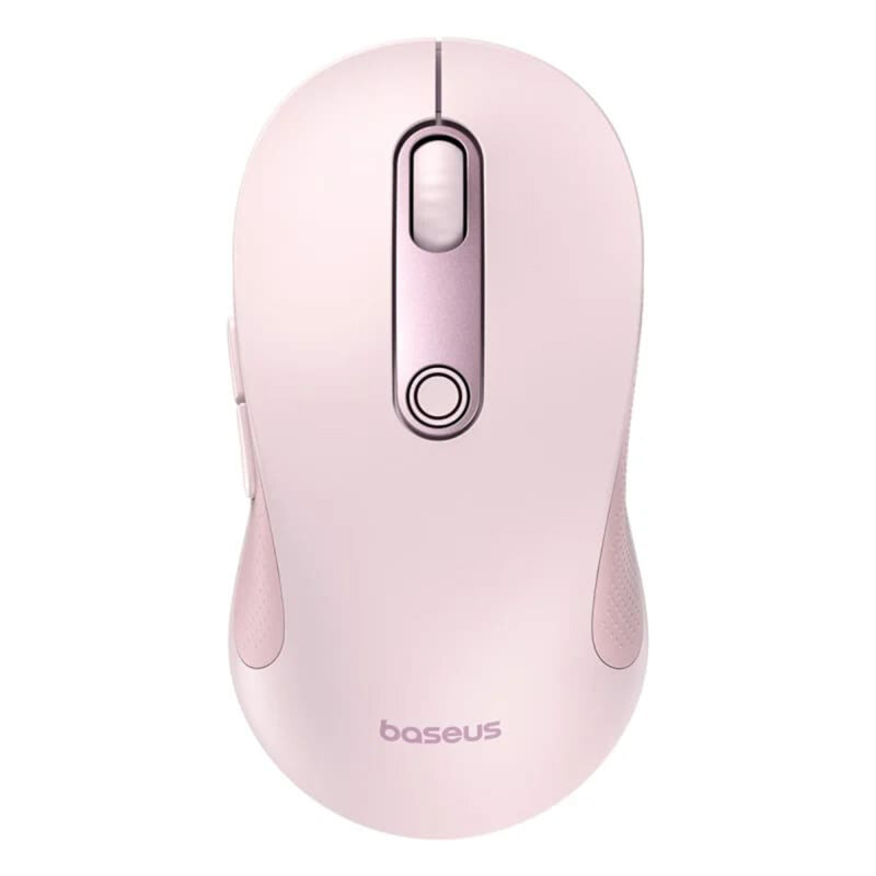 Mouse wireless Bluetooth pentru laptop Baseus F02, 2.4G, roz