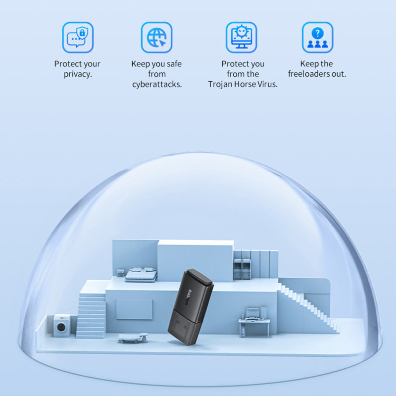 Modem, router Wi-Fi Baseus, 650Mbps, B01317600111-04