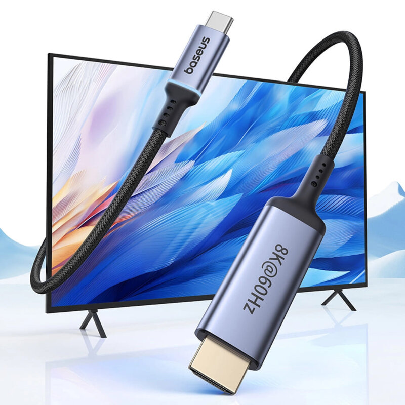 Cablu video Type-C la HDMI, 8K@60Hz, 1.5m Baseus B0063370G111-00