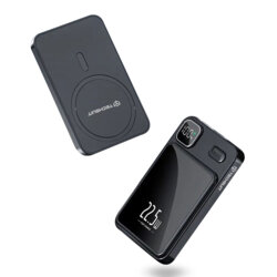 Baterie externa MagSafe wireless 10000mAh Techsuit, negru, PB-WM1