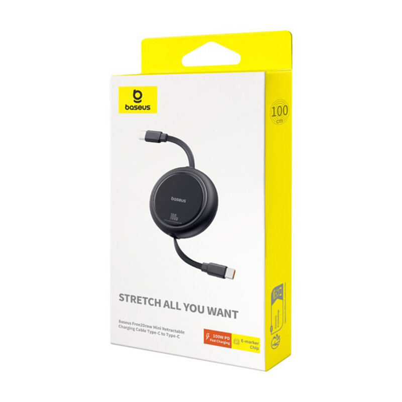 Cablu de date Super Fast Charging PD100W Baseus Free2Draw Mini