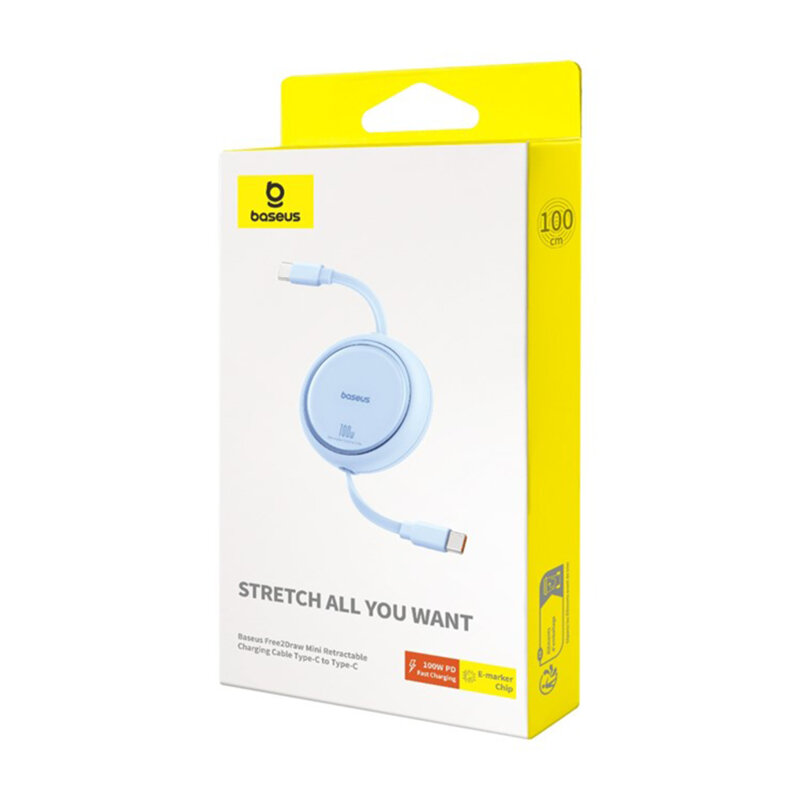 Cablu de date Super Fast Charging PD100W Baseus Free2Draw Mini