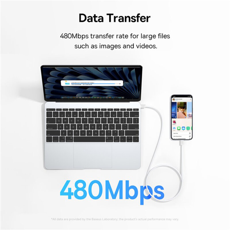 Cablu de date Fast Charging Type-C 100W, 1m Baseus P10365200211-03