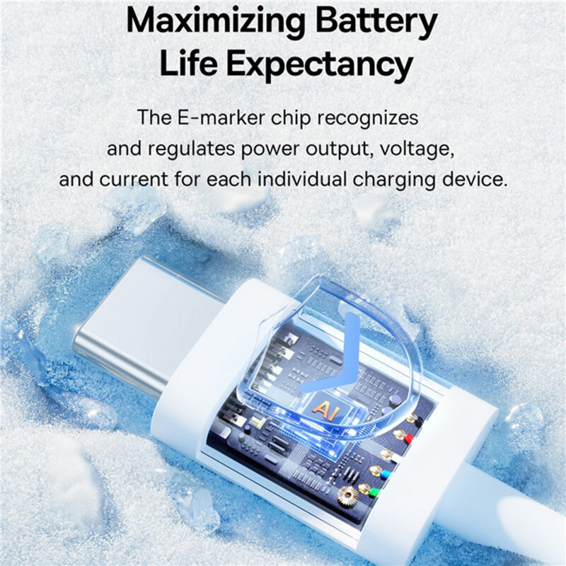 Cablu de date Fast Charging Type-C 100W, 2m Baseus P10365200211-04