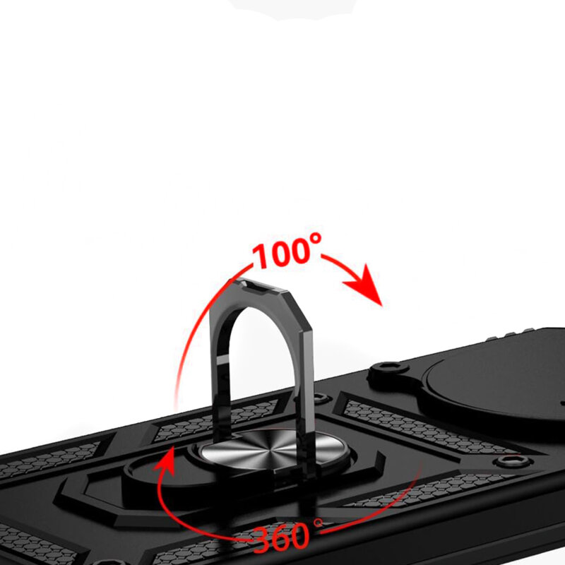 Husa Honor Magic6 Lite protectie camera Techsuit CamShield Series, negru