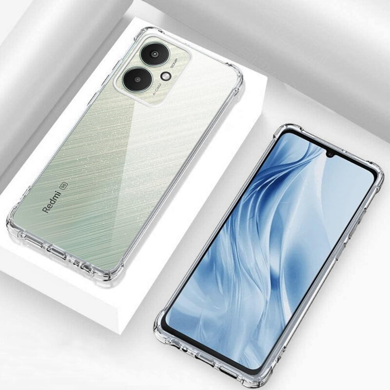 Husa Xiaomi Redmi 13C 5G Techsuit Shockproof Clear Silicone, transparenta