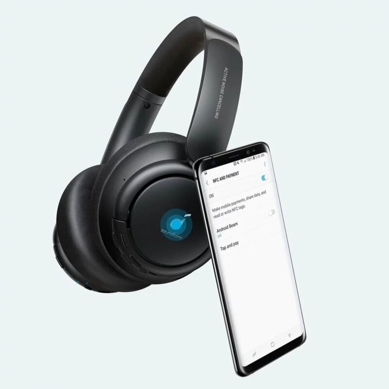 Casti wireless Noise Cancelling Anker Life Tune, negru