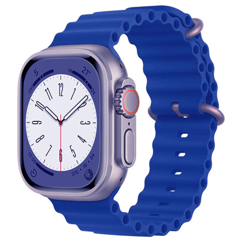 Curea Apple Watch SE 2 44mm Techsuit, bleu, W038