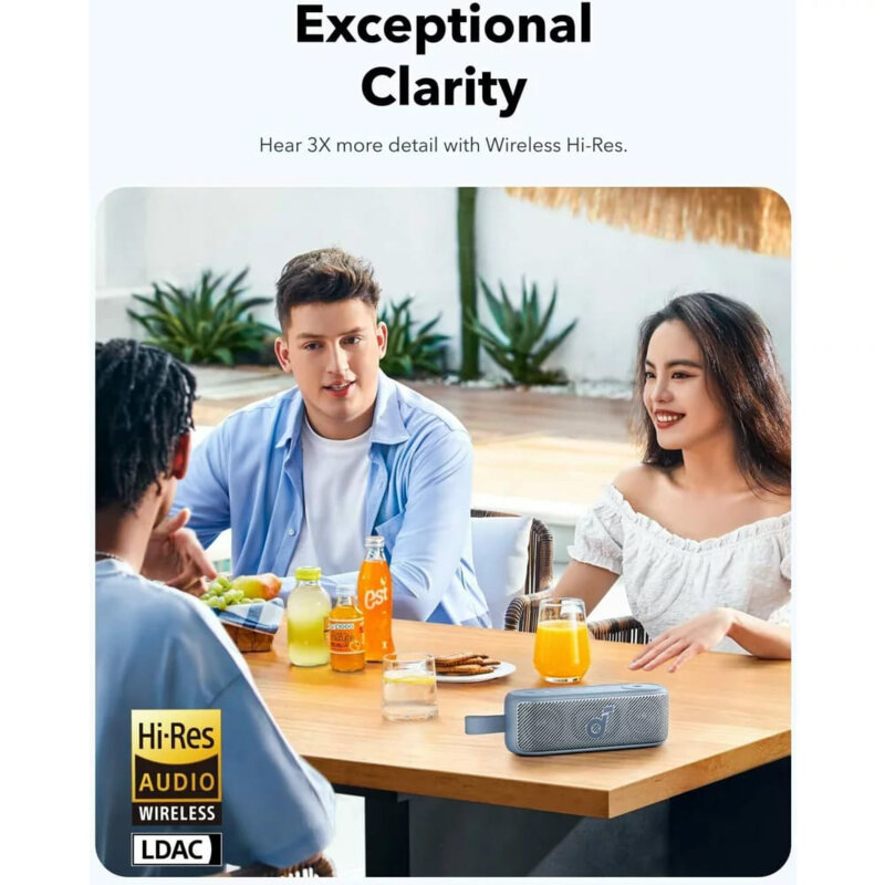 Boxa portabila wireless Anker Motion 100, IPX7, 20W, negru