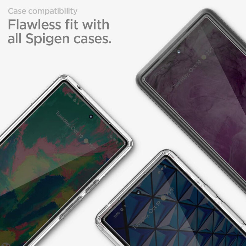 [Pachet 2x] Folie sticla Google Pixel 8 Pro Spigen Glas.tR Align Master, transparenta