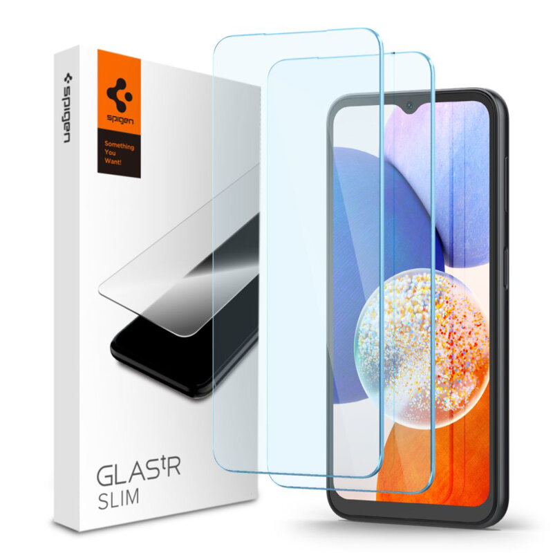 Folie sticla Samsung Galaxy A15 5G Spigen Glas.tR Slim, transparenta