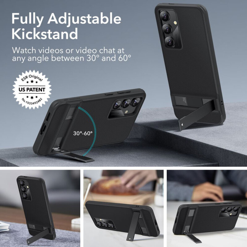 Husa Samsung Galaxy S24 ESR Air Shield Boost Kickstand, negru