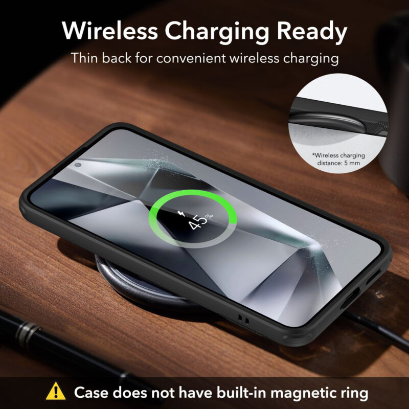 Husa Samsung Galaxy S24 ESR Air Shield Boost Kickstand, negru