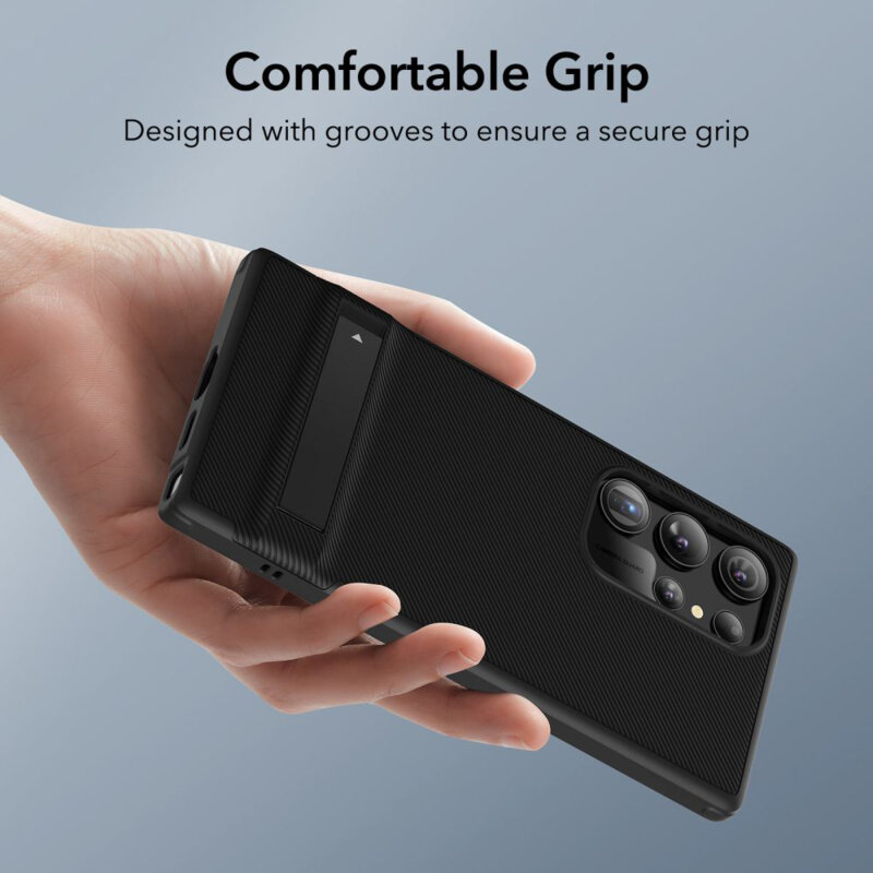 Husa Samsung Galaxy S24 Ultra ESR Air Shield Boost Kickstand, negru