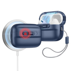 Husa Apple AirPods Pro 2 ESR Pulse Magnetic HaloLock, bleumarin