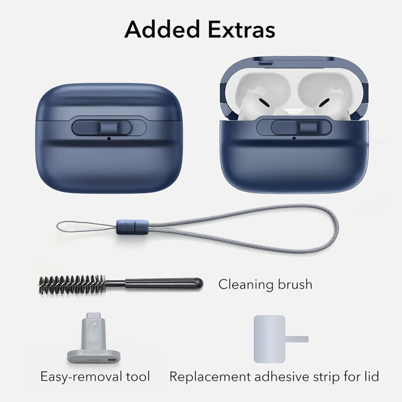 Husa Apple AirPods Pro 2 ESR Pulse Magnetic HaloLock, bleumarin