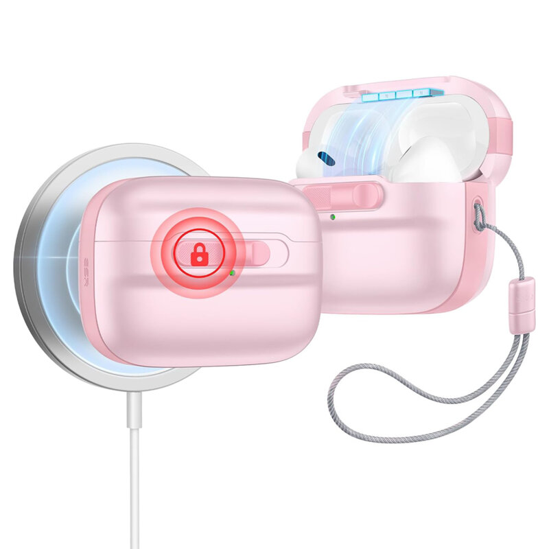 Husa Apple AirPods Pro ESR Pulse Magnetic HaloLock, roz