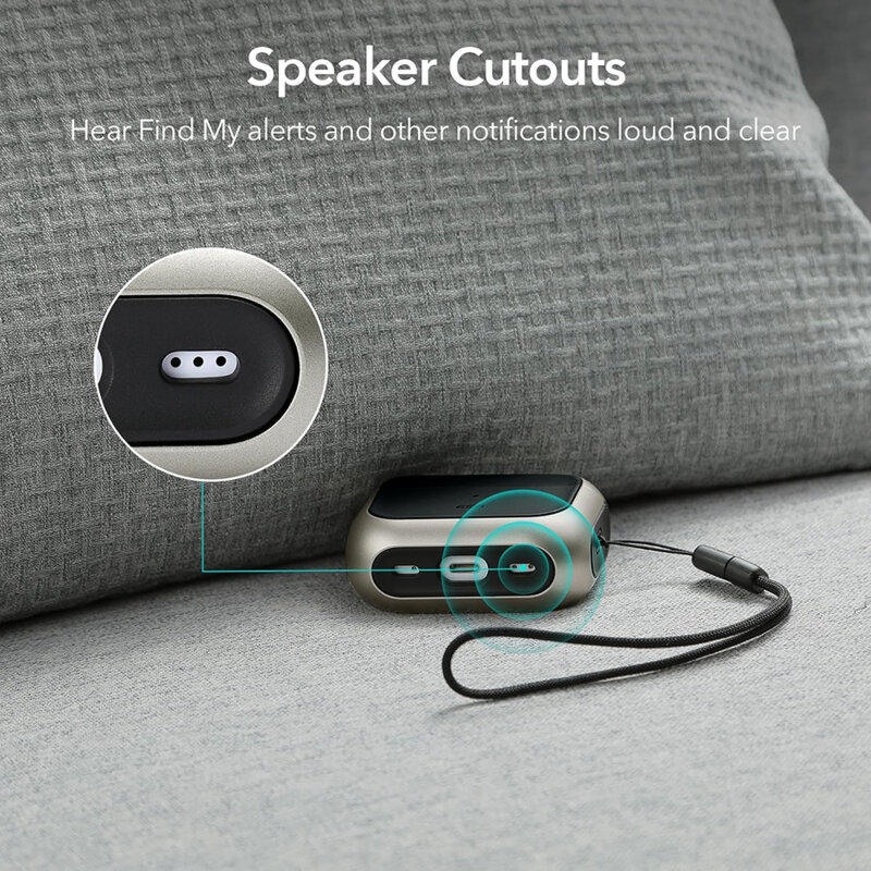 Husa Apple AirPods Pro ESR Orbit Hybrid HaloLock, gri