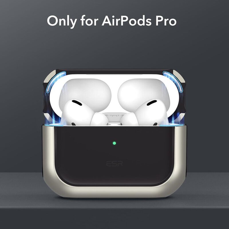 Husa Apple AirPods Pro 2 ESR Orbit Hybrid HaloLock, gri