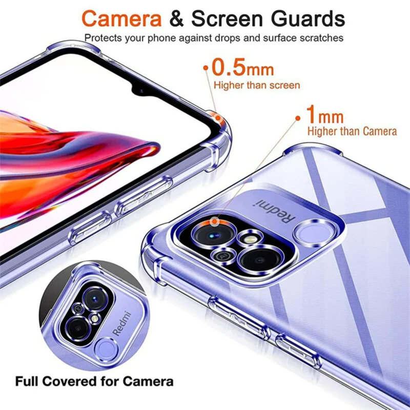 Husa  Xiaomi Redmi Note 11 Pro+ 5G Techsuit Shockproof Clear Silicone, transparenta