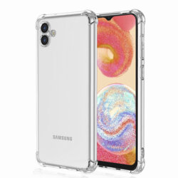 Husa Samsung Galaxy A04e Techsuit Shockproof Clear Silicone, transparenta