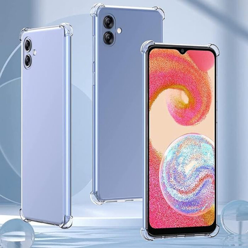 Husa Samsung Galaxy A04e Techsuit Shockproof Clear Silicone, transparenta