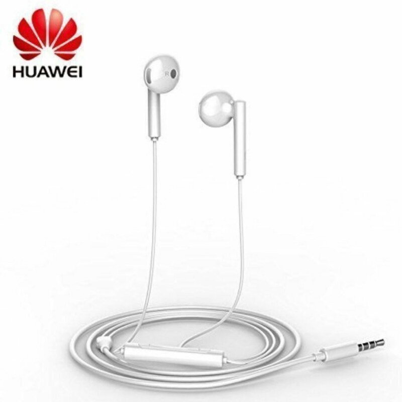 Casti Huawei AM115 cu fir Jack si microfon in ear, bulk, alb