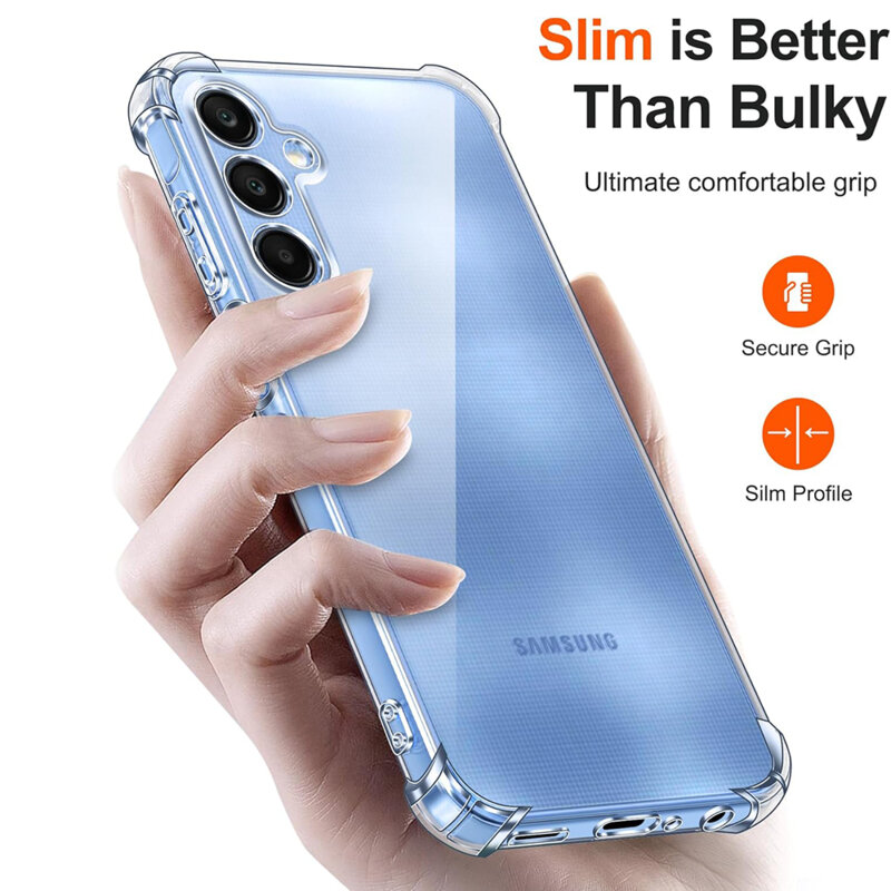 Husa Samsung Galaxy A25 5G Techsuit Shockproof Clear Silicone, transparenta