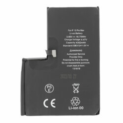 Baterie acumulator iPhone 13 Pro Max, 4352mAh, negru