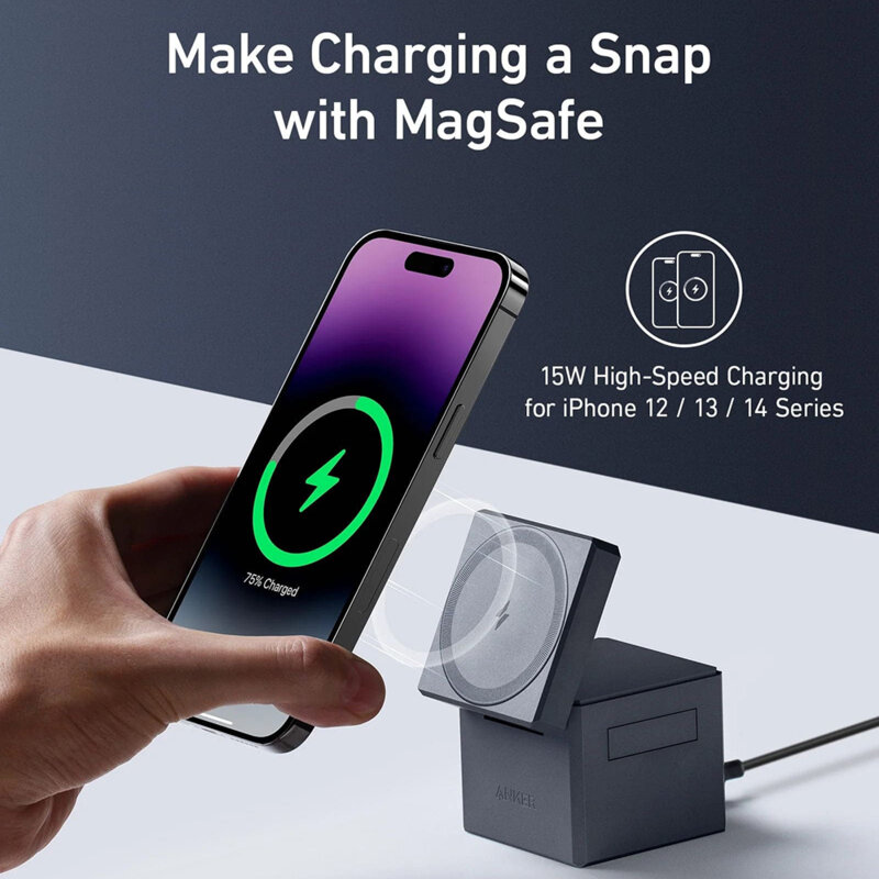 Incarcator wireless iPhone, Apple Watch Anker Y1811G11, 15W