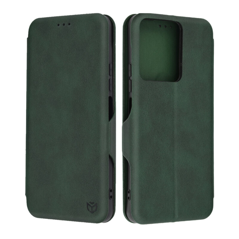 Husa 360° Xiaomi Poco C65 Techsuit Safe Wallet Plus, verde