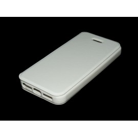 Husa iPhone SE, 5, 5s Toc Flip Carte Alb BN