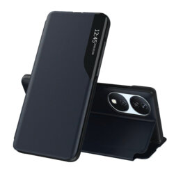 Husa Honor X7b Eco Leather View flip tip carte, albastru