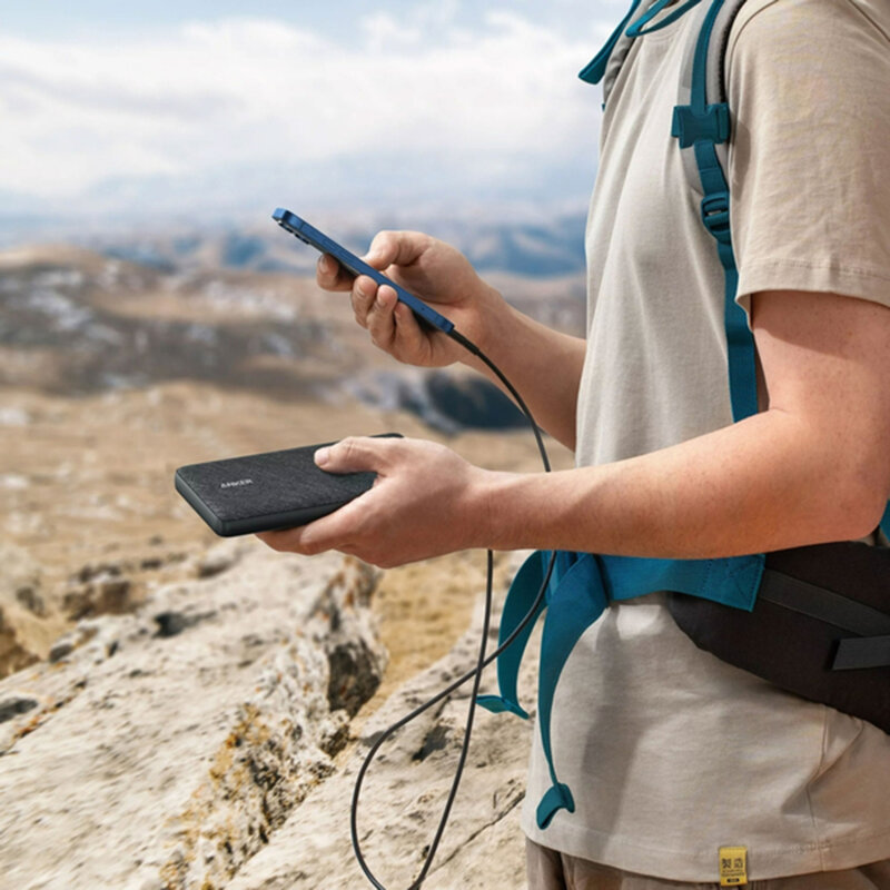 Baterie externa Type-C, 2 x USB Anker III, 20000mAh, negru