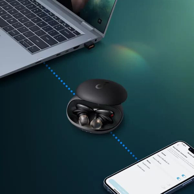 Casti Bluetooth TWS, ANC Anker SoundCore Liberty 3 Pro, negru