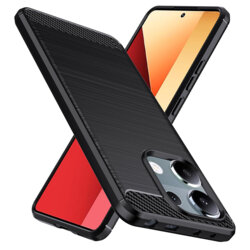 Husa Xiaomi Redmi Note 13 Pro 4G Techsuit Carbon Silicone, negru