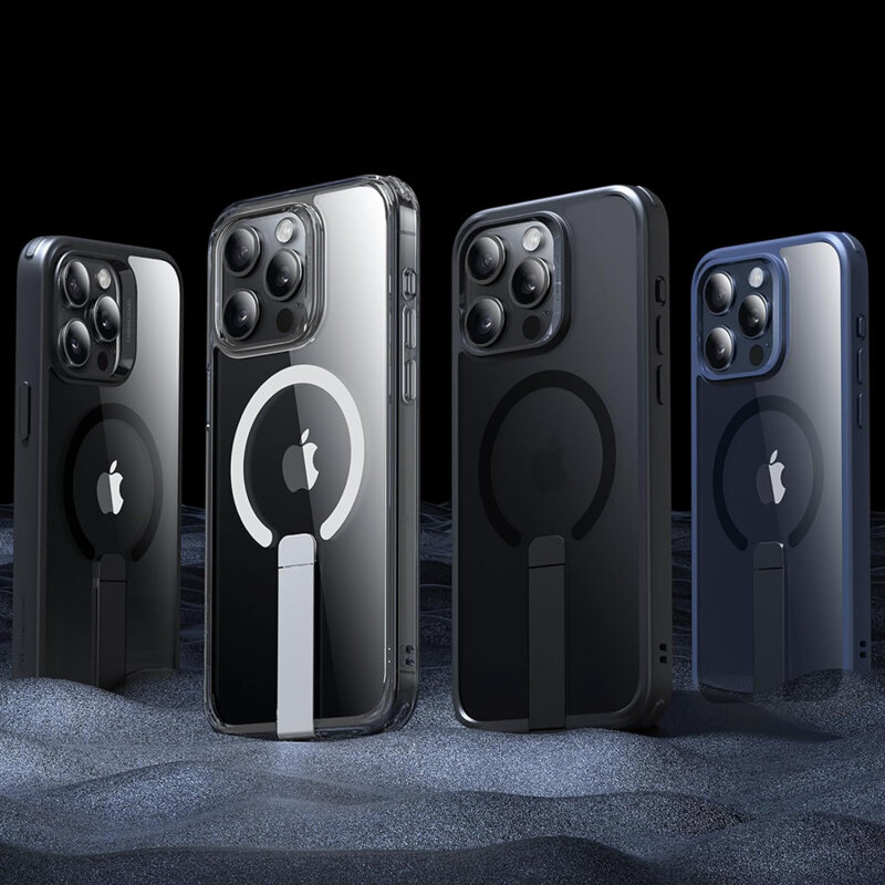 Husa iPhone 15 Pro Max ESR Boost Flickstand HaloLock, bleumarin