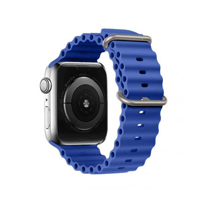 Curea Apple Watch 7 45mm Techsuit, bleu, W038