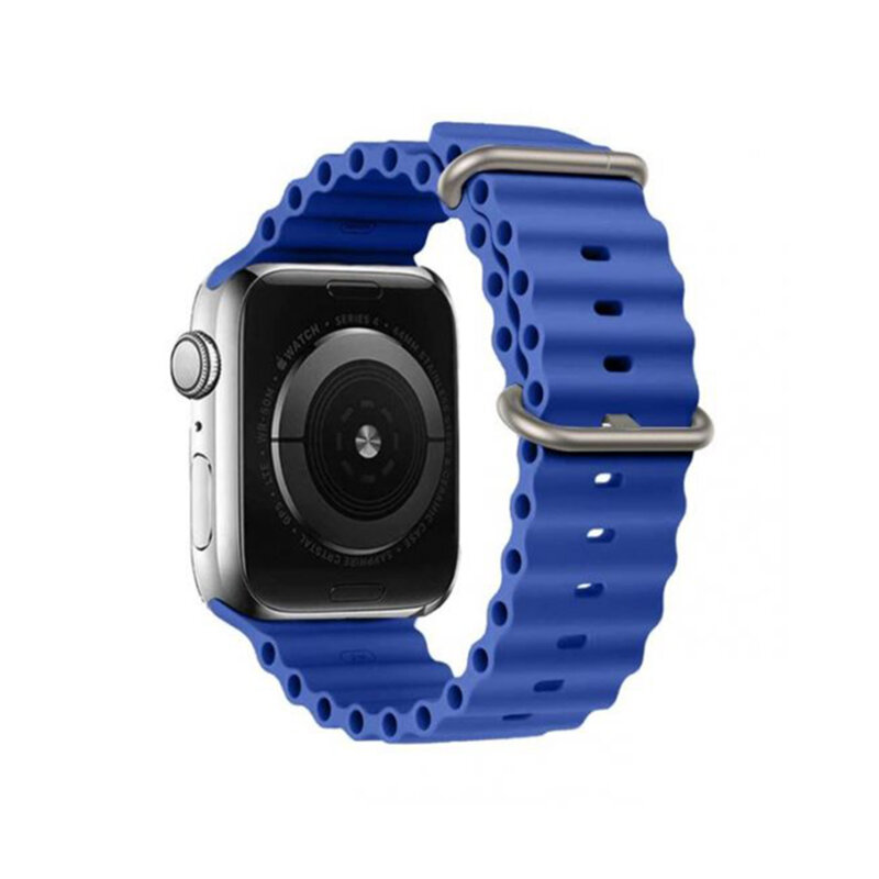 Curea Apple Watch SE 2 44mm Techsuit, bleu, W038