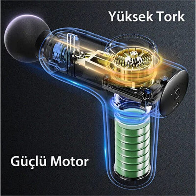 Aparat masaj pistol pentru picioare, gat Yesido MG01, negru