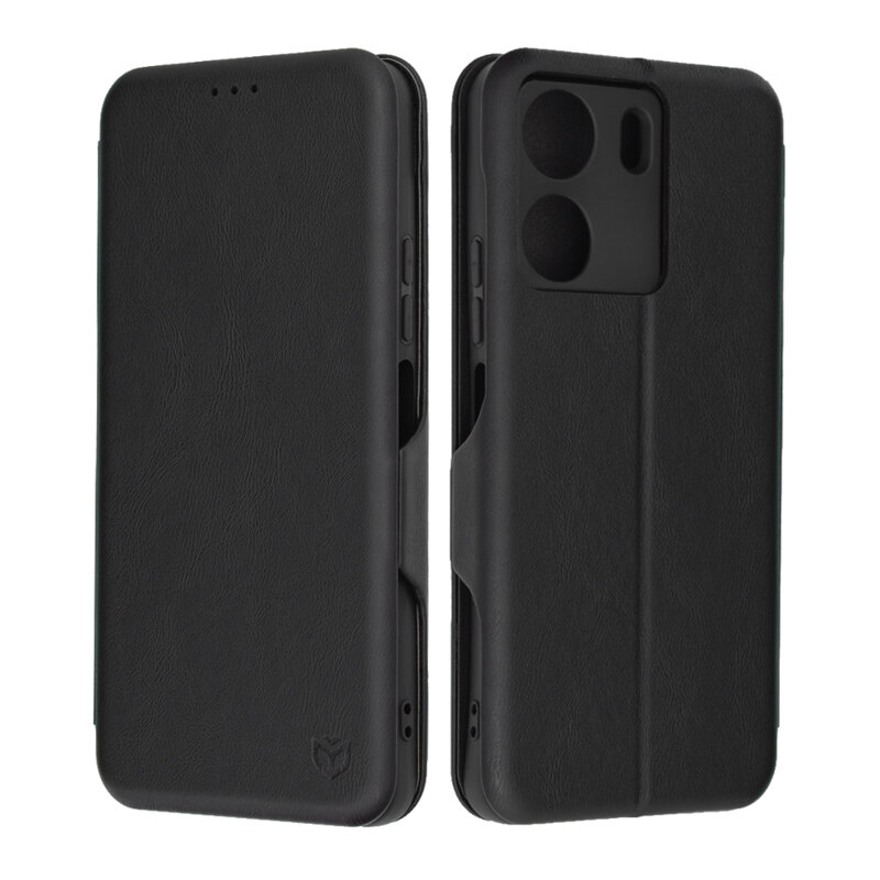 Husa 360° Xiaomi Poco C65 Techsuit Safe Wallet Plus, negru
