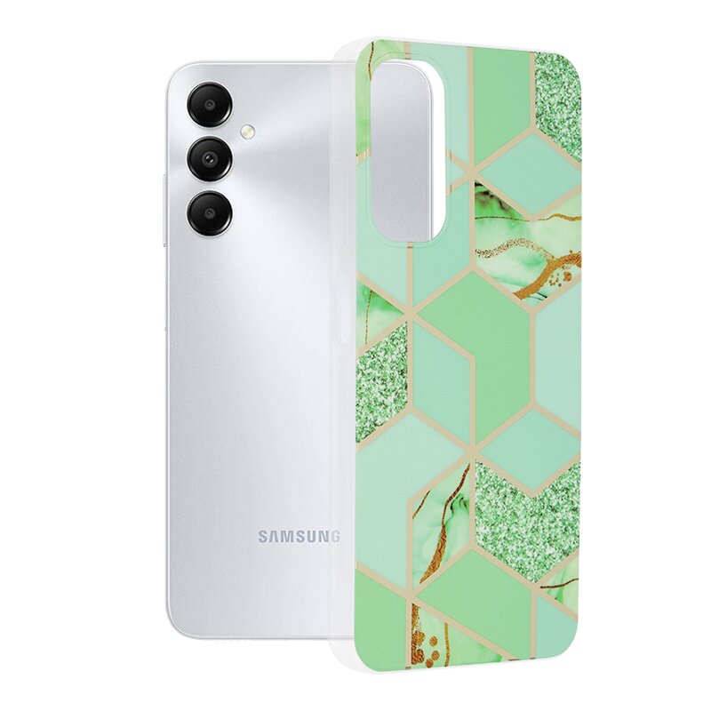 Husa Samsung Galaxy A05s Techsuit Marble, Green Hex