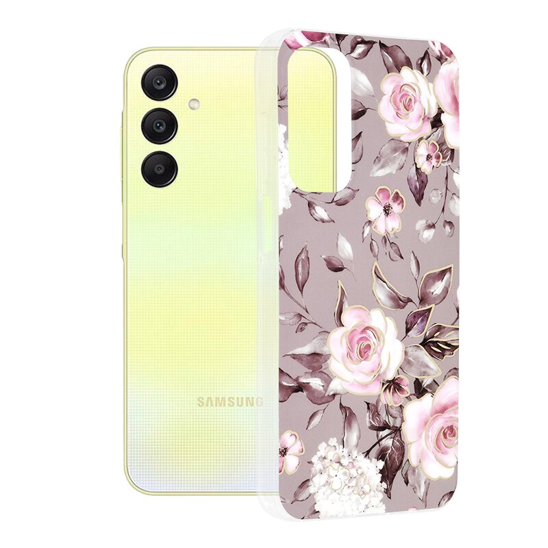 Husa Samsung Galaxy A25 5G Techsuit Marble, Bloom of Ruth Gray
