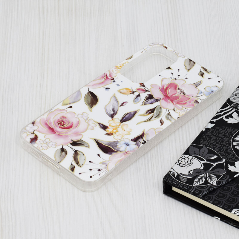 Husa Samsung Galaxy A55 5G Techsuit Marble, Chloe White