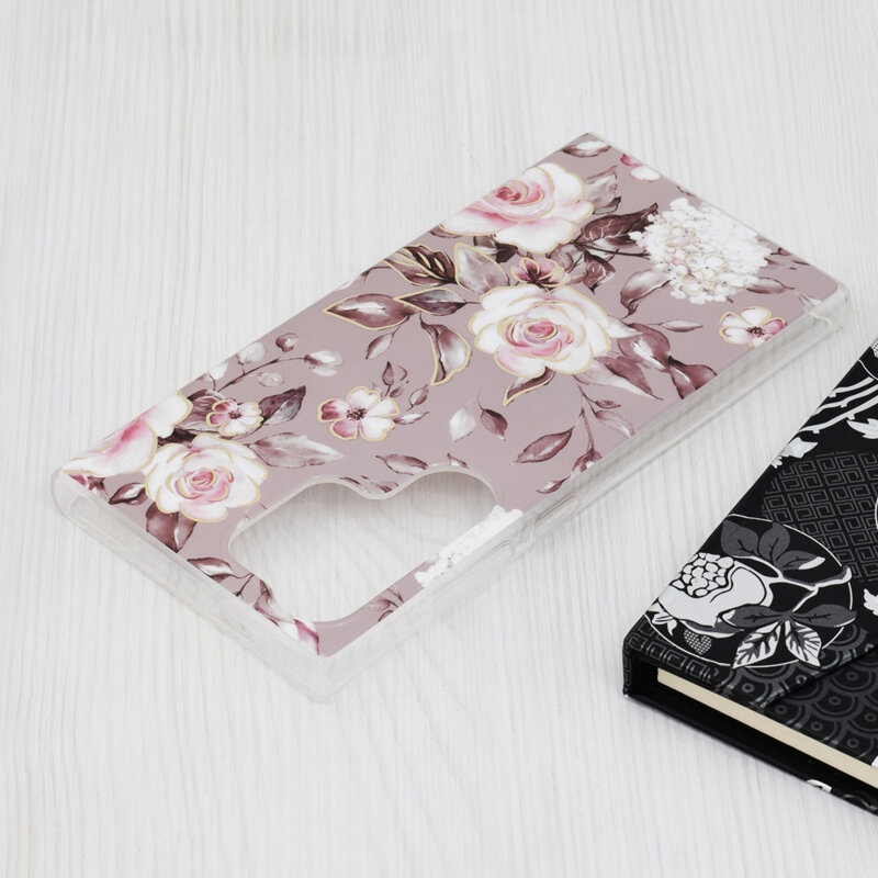 Husa Samsung Galaxy S24 Ultra Techsuit Marble, Bloom of Ruth Gray